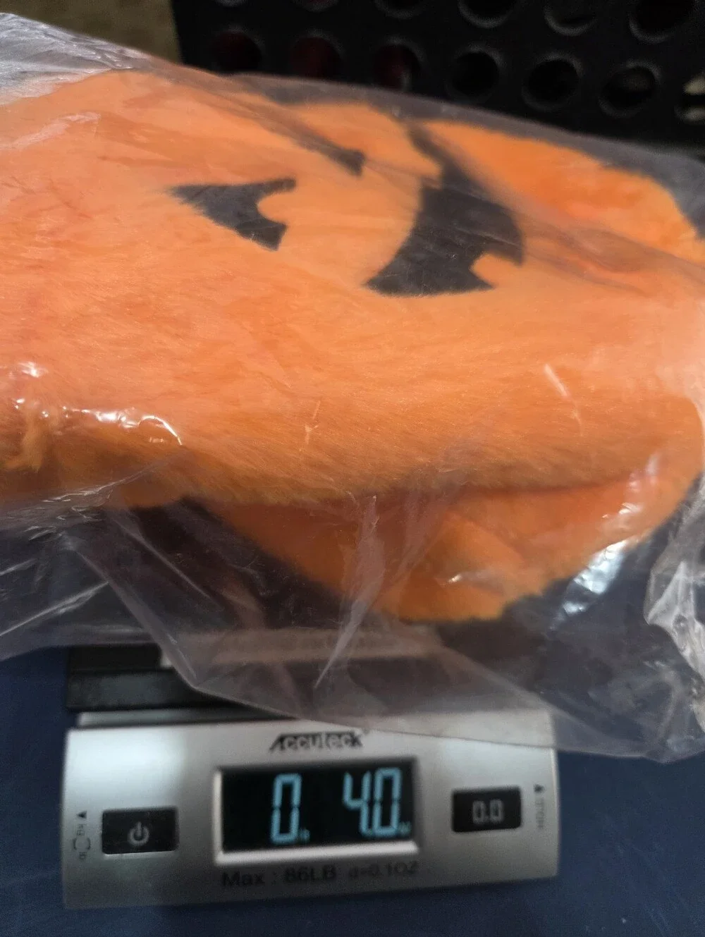 Plush Orange Pumpkin Trick Or Treat Candy Bag Halloween Bucket